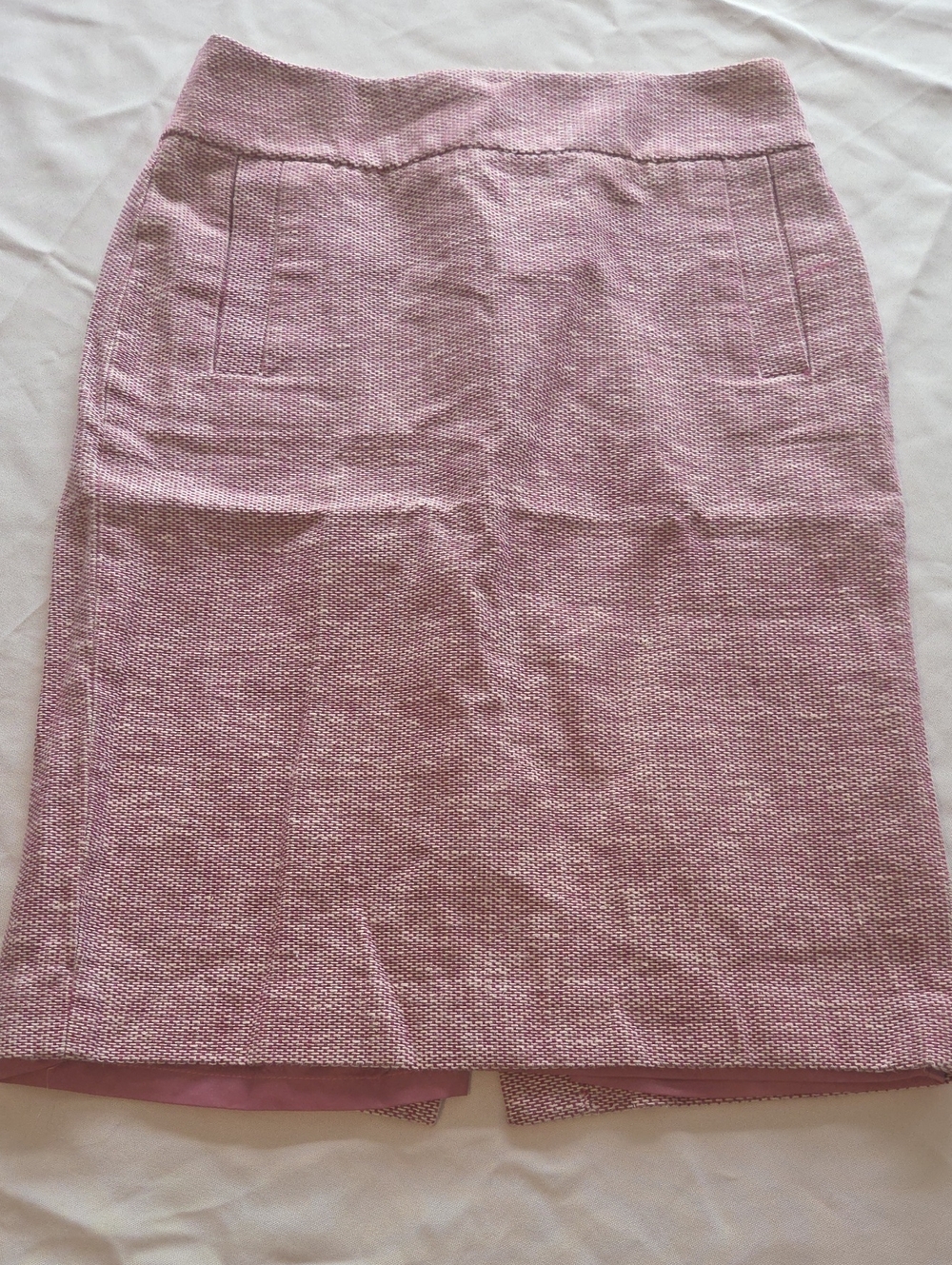 Banana Republic Dusty Pink Tweed Pencil Skirt